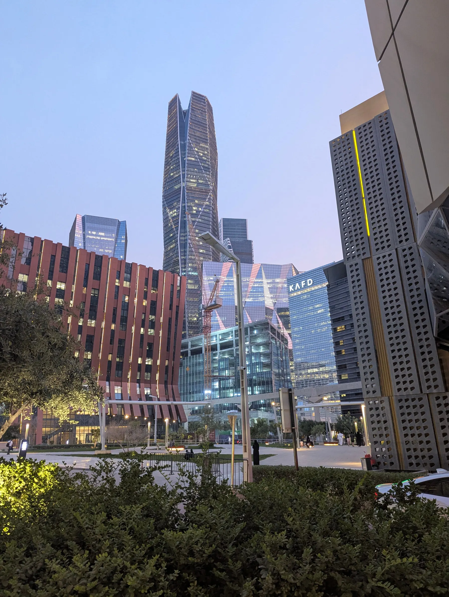 King Abdullah Financial District towers in Riyadh